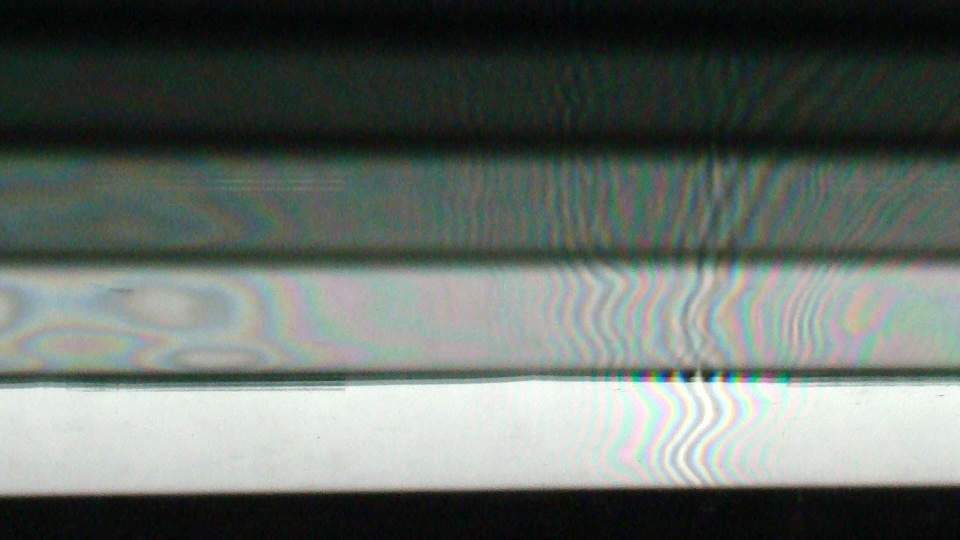 Interferenzmuster an Zweischeiben-Isolierglas
