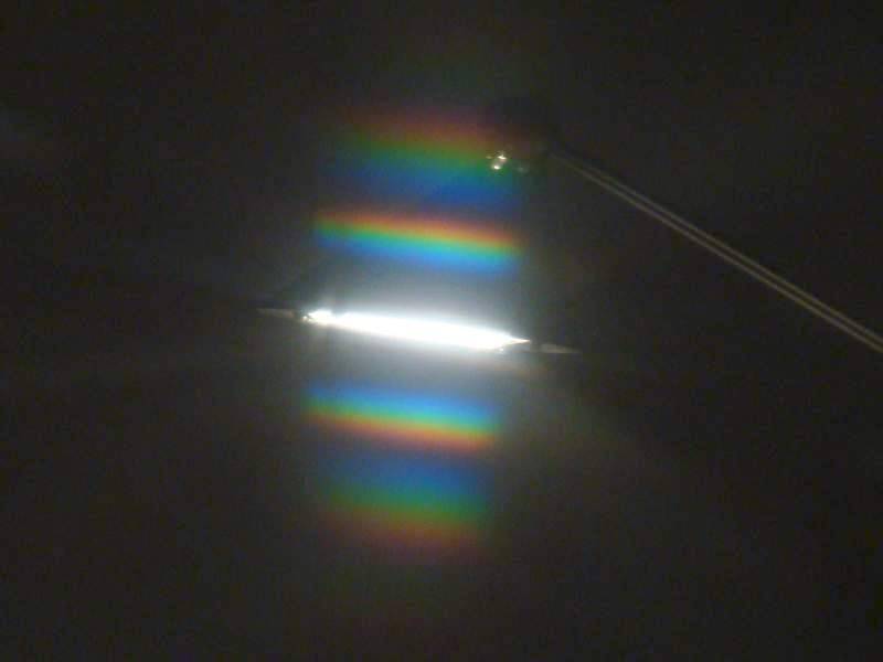 Lichtbeugung an Geo-Dreieck
