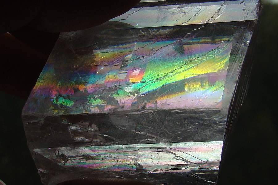 bunte Farben im Calcit