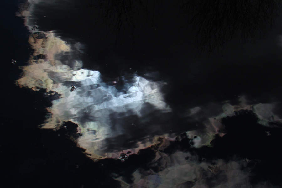 irisierende Wolken