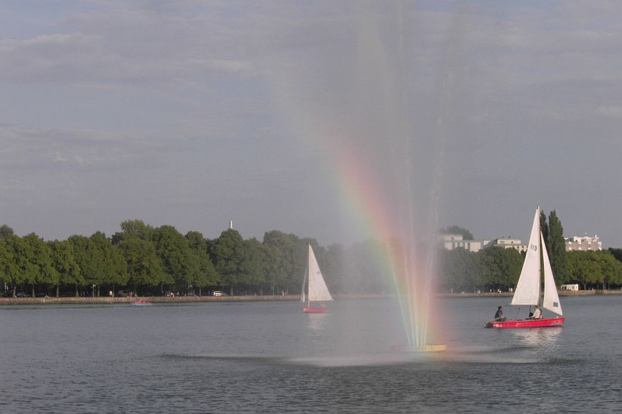 Fontäne, Regenbogen