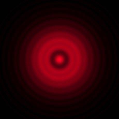 computed diffraction pattern