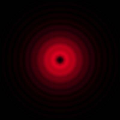 computed diffraction pattern